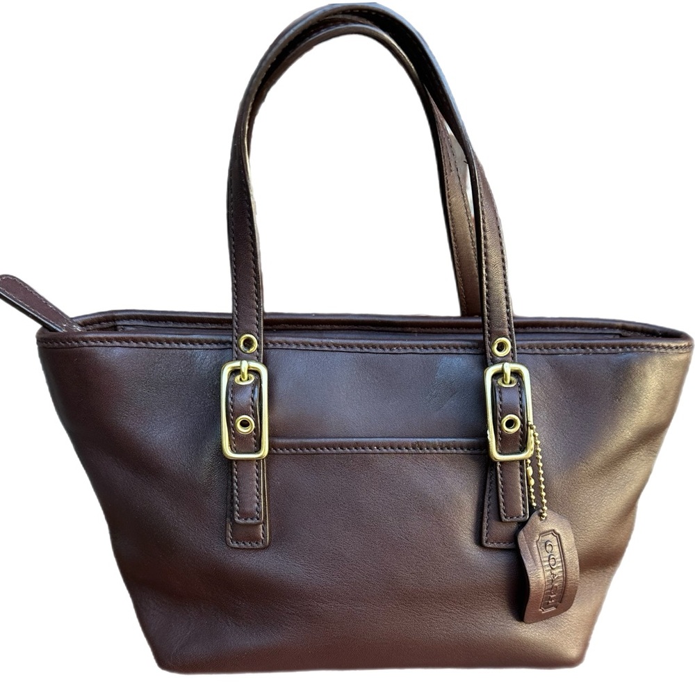 Coach Vintage 9846 Mahogany/Dark Brown Mini Market Tote Bag